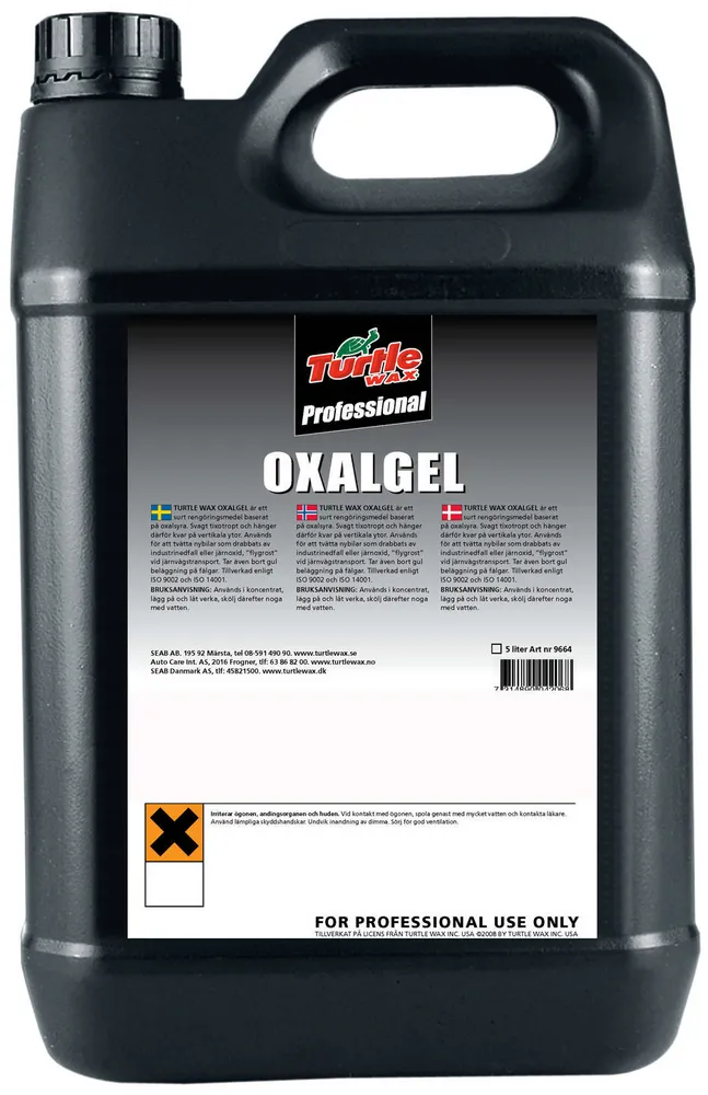 Alternativ bild 0 för Turtle Wax Pro Oxalgel - Flygrostlösare Dunk 5 l