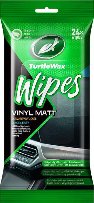 Produktfoto för Turtle Wax Vinyl Matt - Ultimate Vinyl Care - 24 Wipes