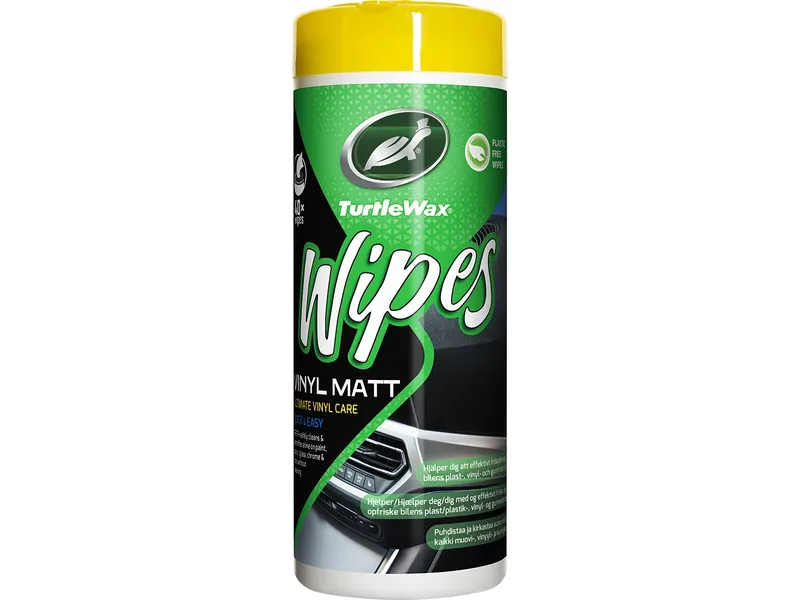 Alternativ bild 0 för Turtle Wax Vinyl Matt - Ultimate Vinyl Care - 40 Wipes