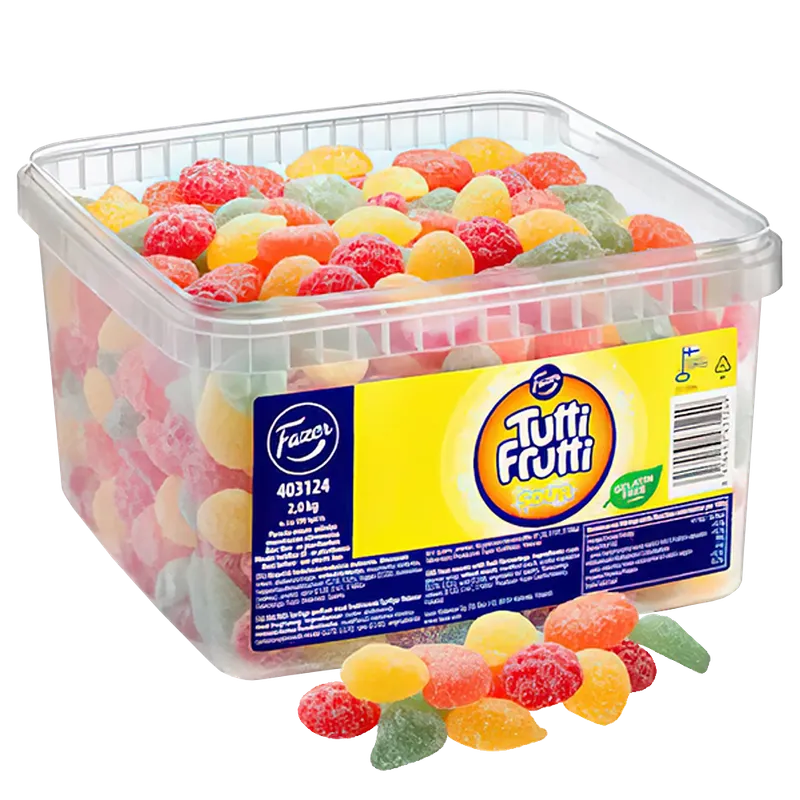 Alternativ bild 0 för Tutti Frutti Sour Lösgodis 2 kg