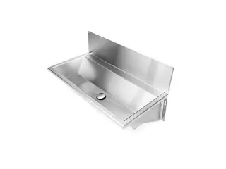 Produktfoto för Tvätt 1200mm med bakplatta - tvål/finish mittslipad rf st