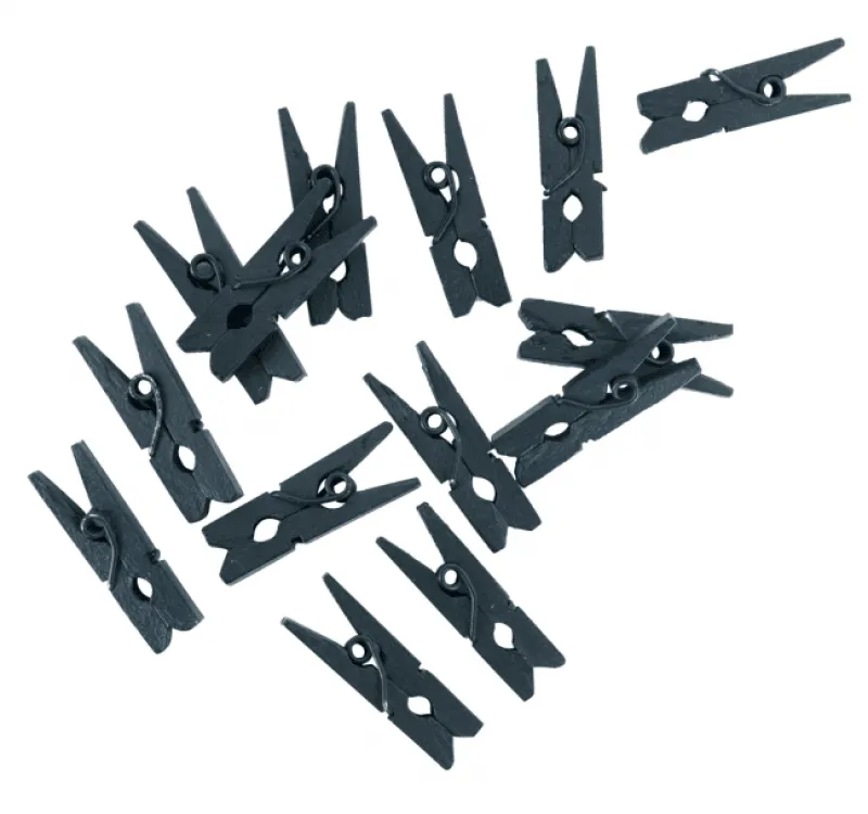 Alternativ bild 0 för Tvättklämmor mini svart 24-pack