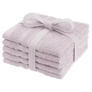 Produktfoto för Tvättlappar Rosa 5-pack 25x25 cm