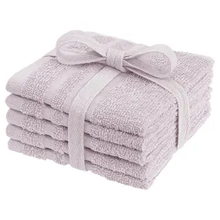 Produktfoto för Tvättlappar Rosa 5-pack 25x25 cm