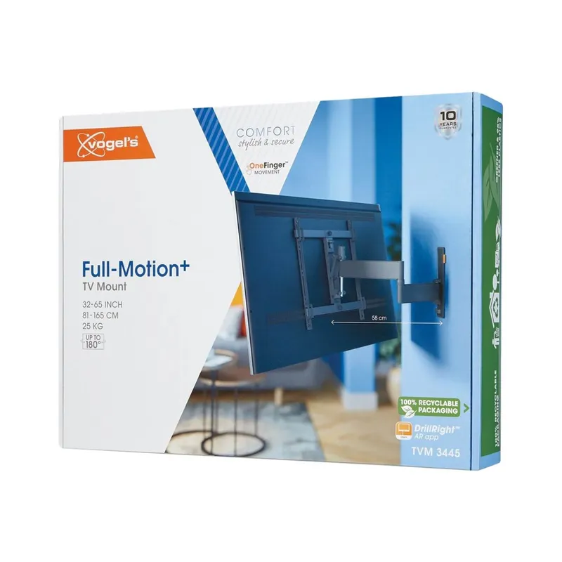 Bild 2 för TVM 3445 Comfort Wall mount motion+ 32-65 25kg BL