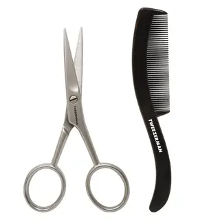 Produktfoto för Tweezerman G.E.A.R Moustache Scissors With Comb