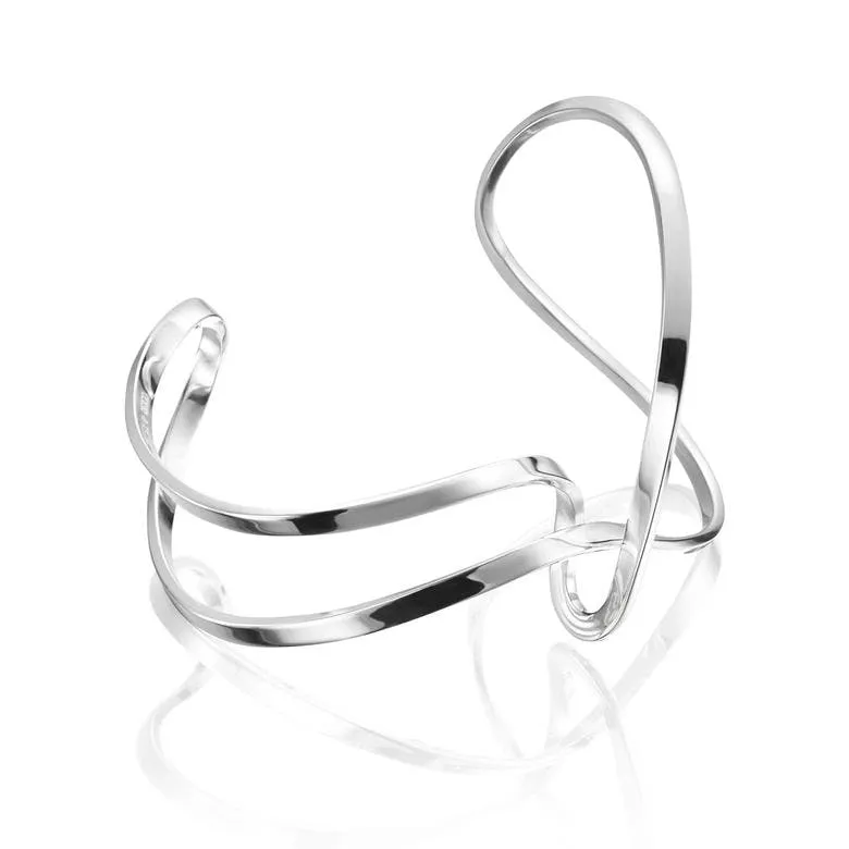 Alternativ bild 0 för Twisting Cuff Armband Silver S
