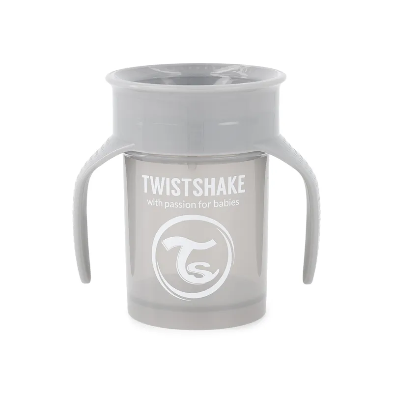 Bild 2 för Twistshake 360 Cup Pastel Grey 6+m