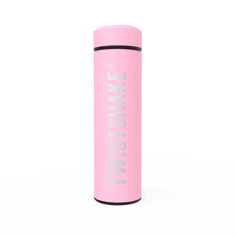 Bild 1 för Twistshake Hot or Cold Bottle 420 ml Pastell Rosa