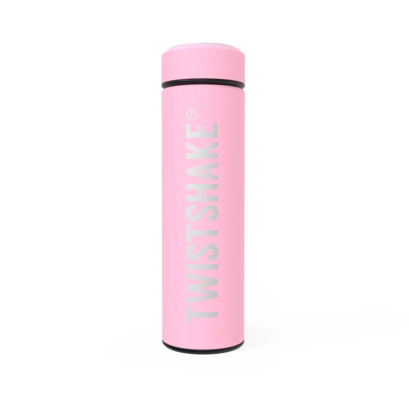 Bild 2 för Twistshake Hot or Cold Bottle 420 ml Pastell Rosa