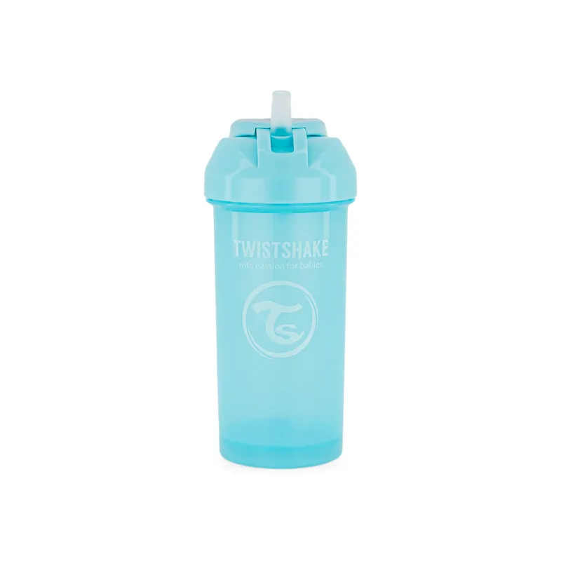 Bild 1 för Twistshake Straw Cup 6+m Pastel Blue 360 ml