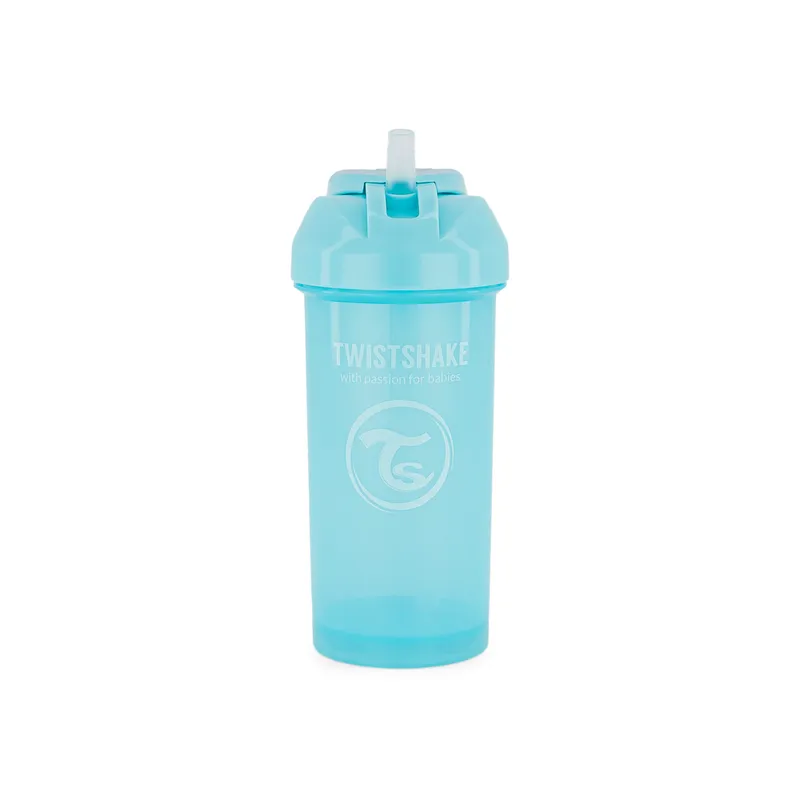 Bild 2 för Twistshake Straw Cup 6+m Pastel Blue 360 ml