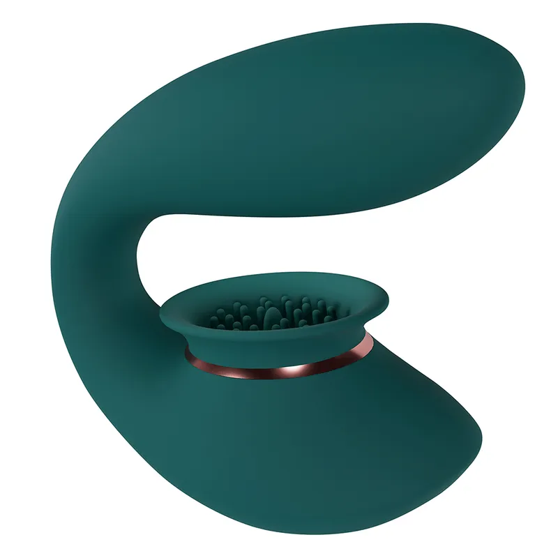 Bild 1 för Twitch 3 Vibrator and Suction, Forest Green