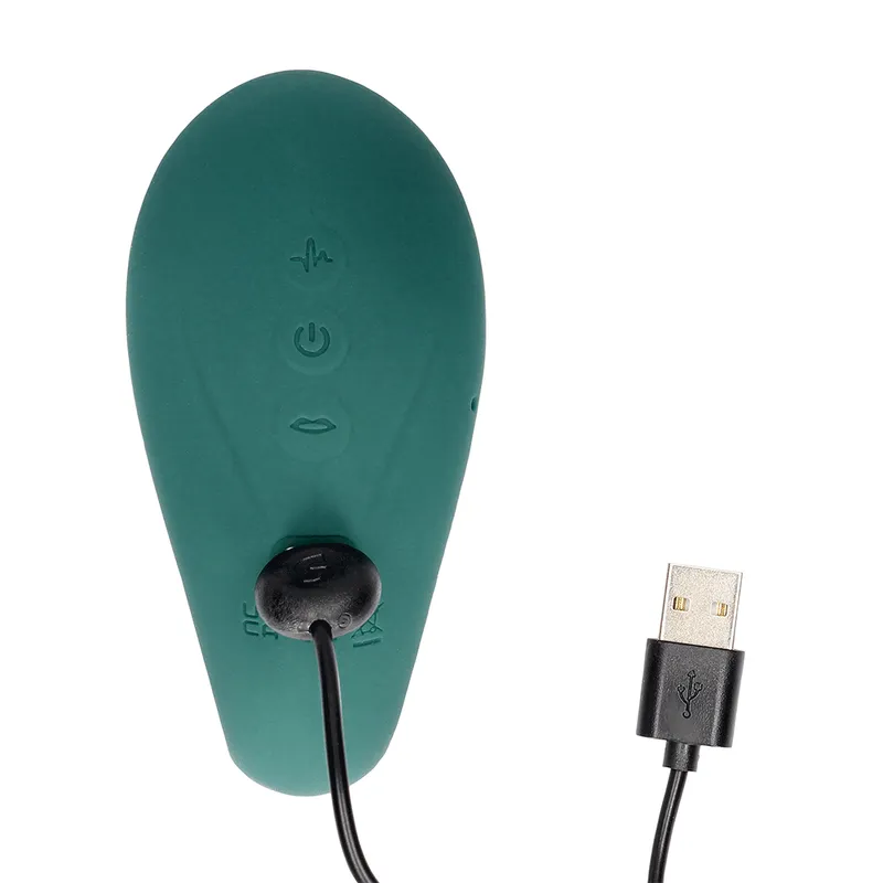 Bild 2 för Twitch 3 Vibrator and Suction, Forest Green