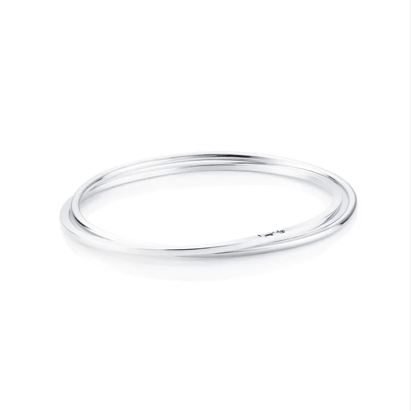 Alternativ bild 0 för Twosome Cuff Armband Silver S
