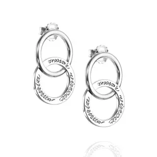 Produktfoto för Twosome XL Örhänge Silver