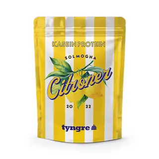 Produktfoto för Tyngre Kasein, 750 g, Solmogna Citroner