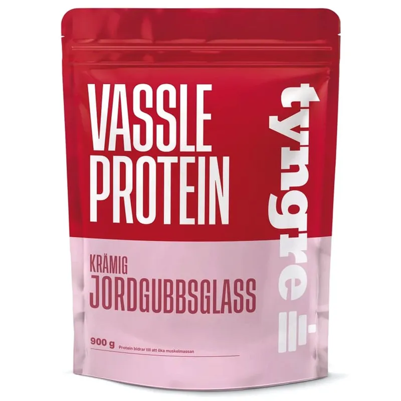 Bild 1 för Tyngre Vassle, 900 g, Krämig Jordgubbsglass