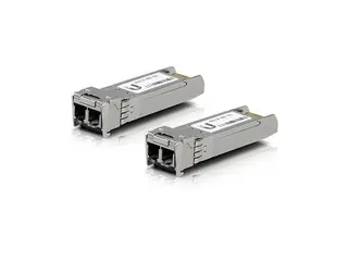 Produktfoto för Ubiquiti - SFP-sändar/mottagarmodul (mini-GBIC) - 10GbE - LC multiläge - upp till 300 m (paket om 2)