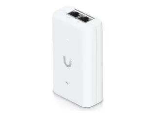 Produktfoto för Ubiquiti UACC-PoE+-2,5G, 2,5 Gigabit Ethernet, 10,100,1000,2500 Mbit/s, Vit, Status, Överström, Toppuls, Överspänningsskydd, 48 V