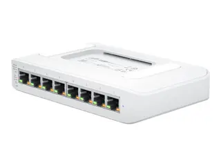 Produktfoto för Ubiquiti UniFi Switch Lite USW-Lite-8-POE - Switch - Administrerad - 8 x 10/100/1000 (4 PoE+) - skrivbordsmodell, väggmonterbar - PoE+ (52 W)