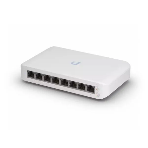 Alternativ bild 0 för Ubiquiti UniFi Switch Lite USW-Lite-8-POE - Switch - Administrerad - 8 x 10/100/1000 (4 PoE+) - skrivbordsmodell, väggmonterbar - PoE+ (52 W)