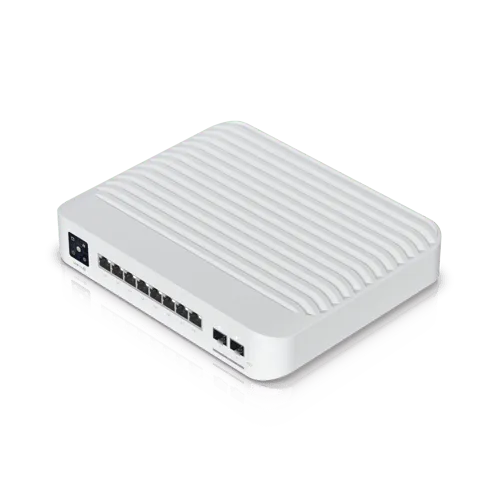 Alternativ bild 0 för Ubiquiti UniFi Switch Pro 8 PoE - Switch - L3 - Administrerad - 2 x 10/100/1000 (PoE++) + 2 x 10Gb Ethernet SFP+ + 6 x 10/100/1000 (PoE+) - väggmonterbar - PoE++ (120 W)