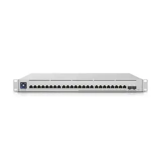 Produktfoto för Ubiquiti UniFi Switch USW-Enterprise-24-PoE - Switch - L3 - Administreret - 12 x 100/1000/2.5G (PoE+) + 12 x 10/100/1000 (PoE+) + 2 x 10 Gigabit SFP+ - monterbar på stativ - PoE+ (400 W)