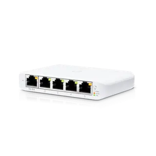 Produktfoto för Ubiquiti UniFi Switch USW Flex Mini - Switch - smart - 4 x 10/100/1000 + 1 x 10/100/1000 (PoE+) - skrivbordsmodell - PoE+ (paket om 3)