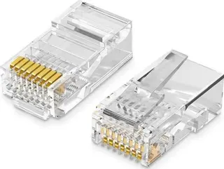 Produktfoto för Ugreen 100x pluggändar för RJ45 8P8C (UTP Cat5 / Cat5e) - Transparent