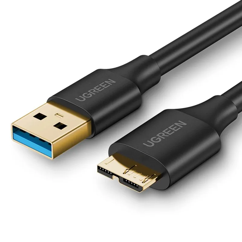 Alternativ bild 0 för Ugreen 10841, 1 m, USB A, Micro-USB B, USB 3.2 Gen 1 (3.1 Gen 1), Svart