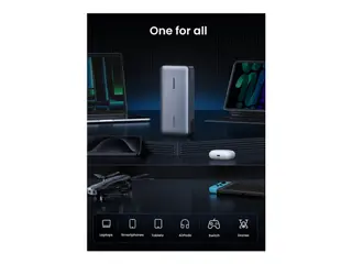 Produktfoto för UGREEN 145W Two-way Fast Charging PowerBank - Grey - 25000 mAh