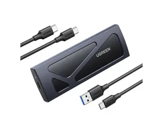 Produktfoto för Ugreen 15512, SSD kabinet, M.2, 10 Gbit/sek., USB-tilslutning, Sort, Grå