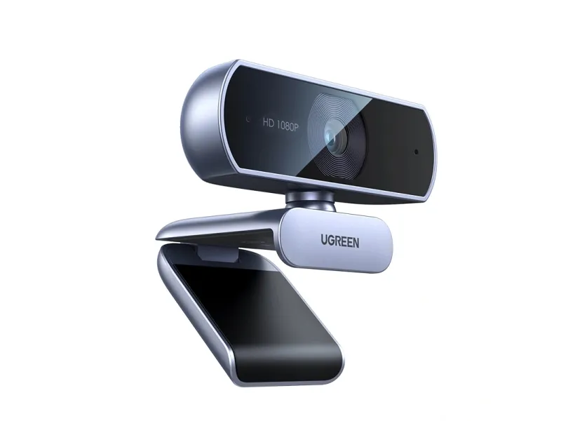Alternativ bild 0 för Ugreen 15728 USB webcam with microphone (silver)
