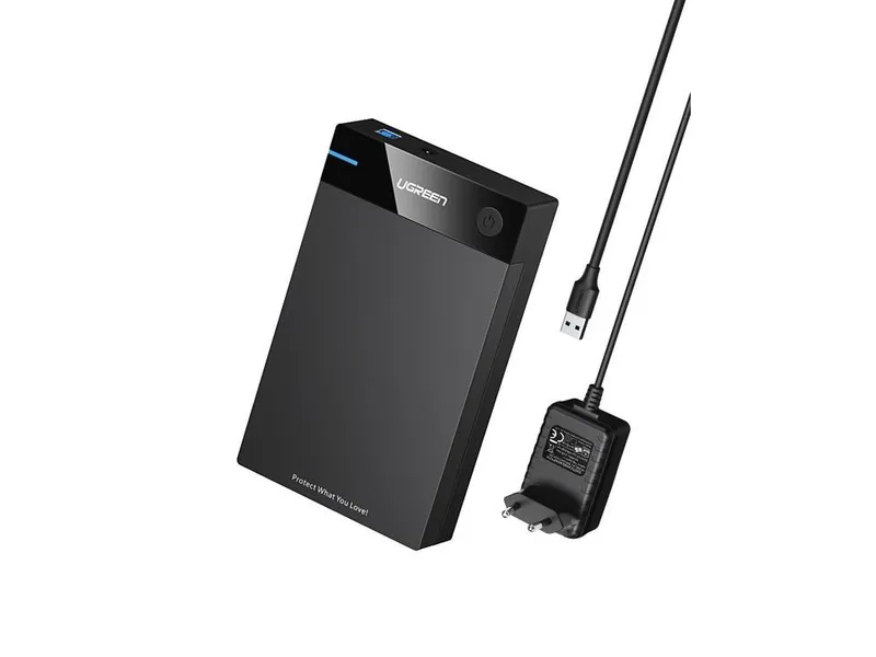 Alternativ bild 0 för Ugreen 50422, HDD- / SSD kabinett, 2.5/3.5, SATA, Serial ATA II, Serial ATA III, 5 Gbit/s, USB-anslutning, Svart