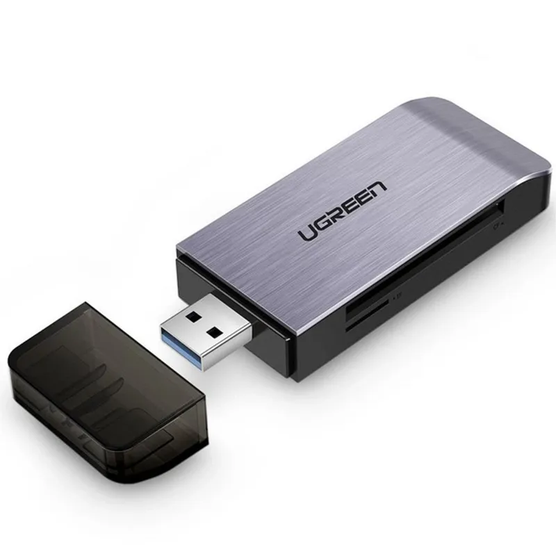 Alternativ bild 0 för Ugreen 50541, CF, CF Typ II, MMC, MMCmicro, MS PRO, MS Pro-HG, MS XC-HG Duo, Memory Stick (MS), MicroSD..., Stål, 5000 Mbit/s, USB 3.2 Gen 1 (3.1 Gen 1)