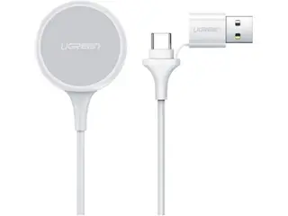 Produktfoto för UGREEN Apple Watch MagSafe Laddningskabel, USB-A/USB-C, MFI - Vit