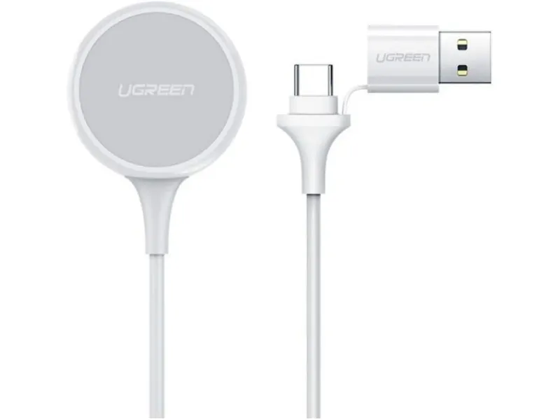 Alternativ bild 0 för UGREEN Apple Watch MagSafe Laddningskabel, USB-A/USB-C, MFI - Vit