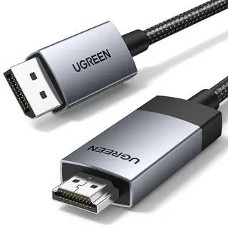 Produktfoto för UGREEN DisplayPort till HDMI-kabel, 4K @ 60Hz, 1m - Grå