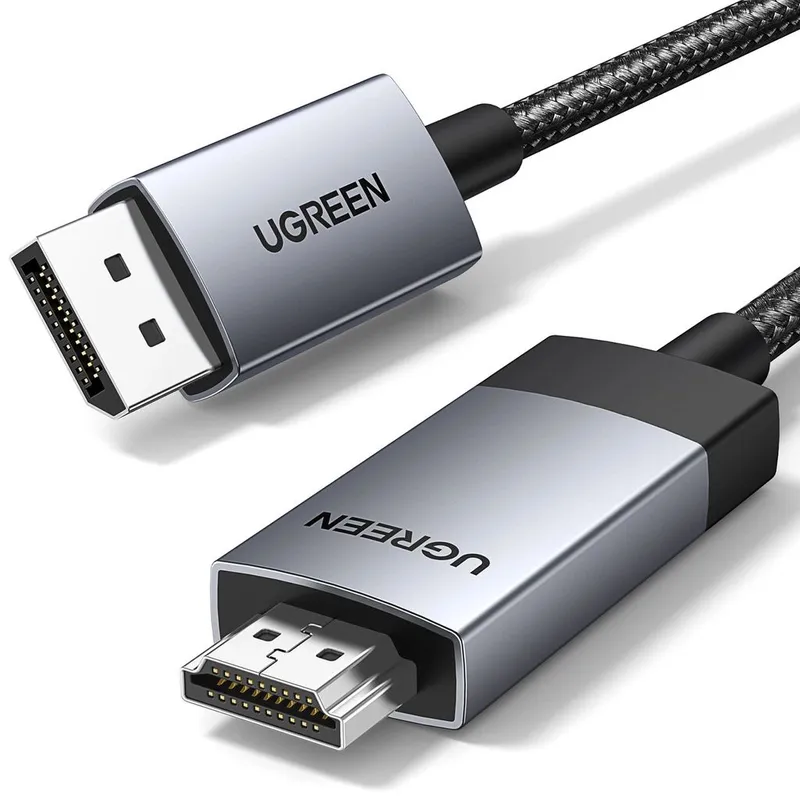 Alternativ bild 0 för Ugreen DisplayPort till HDMI-kabel 4K 60Hz, 3m - Grå