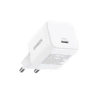 Produktfoto för Ugreen GaN Snabbladdare 30W USB-C X513 - Vit