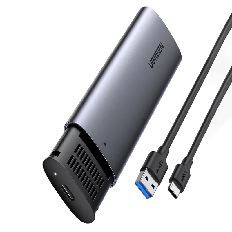 Alternativ bild 0 för Ugreen Hårddiskfack M.2 B-Key SATA 3.0 5Gbps + USB-C Kabel