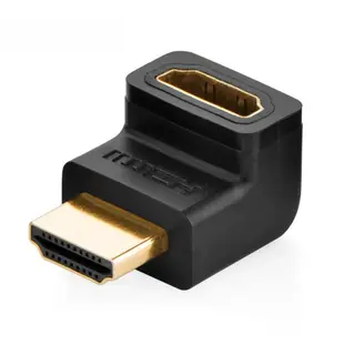 Produktfoto för Ugreen HDMI (hane) till HDMI (hona) adapter - Svart
