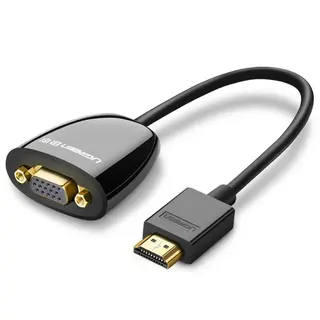 Produktfoto för UGREEN HDMI hane till VGA hon Adapter utan ljud - svart