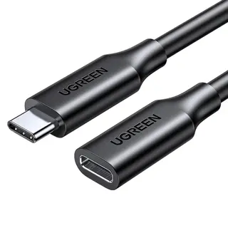 Produktfoto för Ugreen kabelförlängningsadapter USB-C (hane) to USB-C (hona) 100W, 10Gb/s, 1m