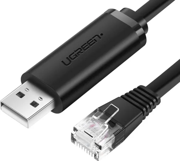 Alternativ bild 0 för Ugreen konsolkabel USB-A - Ethernet RJ45, 1,5m - Svart