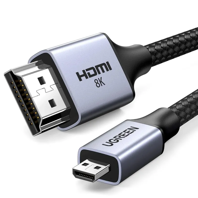 Alternativ bild 0 för Ugreen Micro HDMI-kabel - HDMI 8K UGREEN HD164 kabel 1m