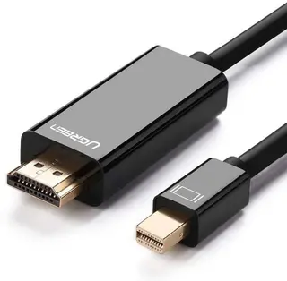 Produktfoto för Ugreen Mini DisplayPort till HDMI Kabel 4K, 1.5m - Svart