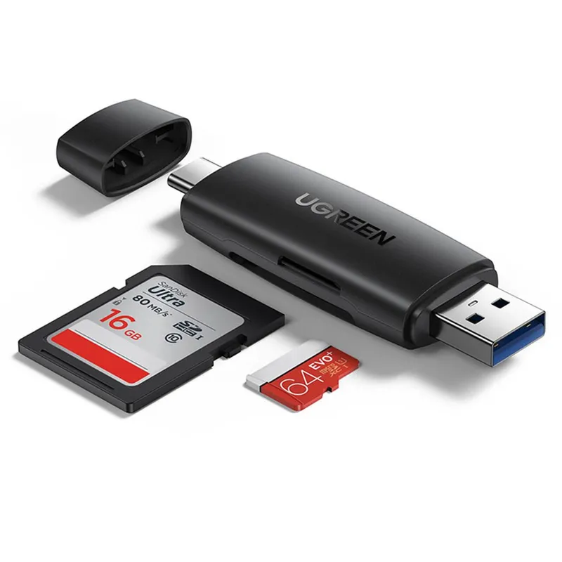 Alternativ bild 0 för UGREEN Multifunction Card Reader - Black