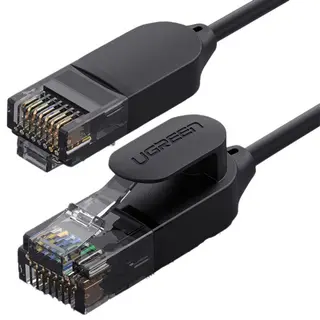 Produktfoto för Ugreen nätverkskabel RJ45 Cat6A UTP 1000Mbps, 2m - Svart